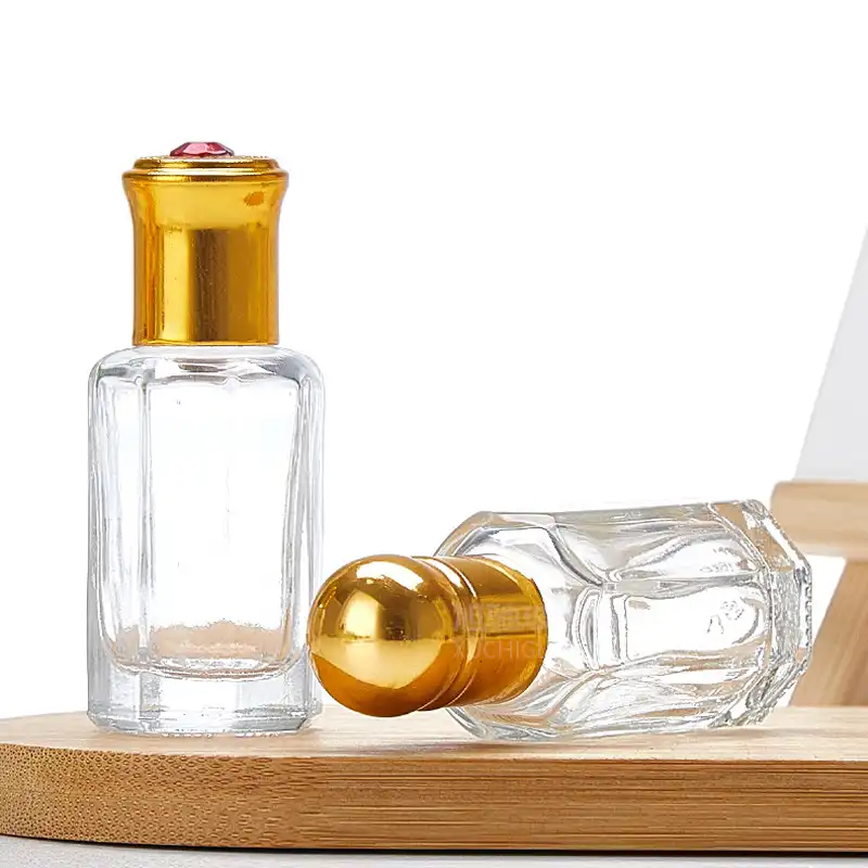 3ml Perfume Oil Bottle Wholesale 3ml 6ml 9ml 12ml Octagonal Fancy