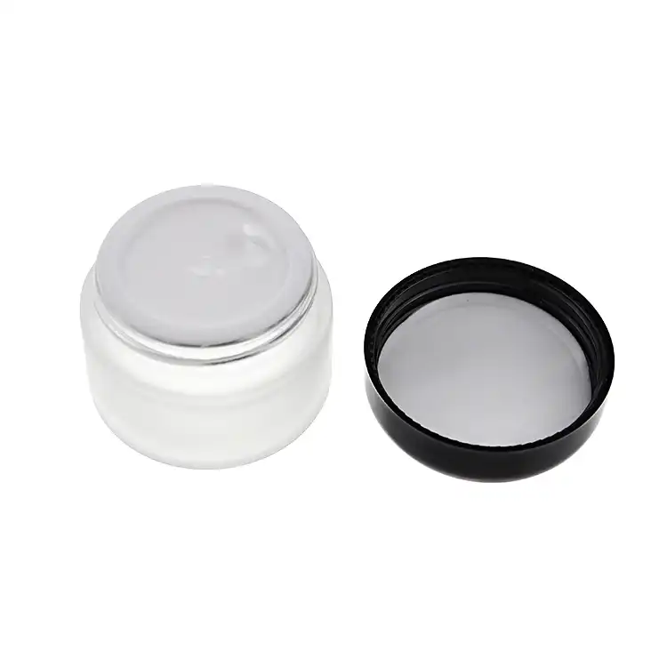 Wholesale 15g 20g 30g 50g Clear Round Cosmetic Containers Glass Cream ...