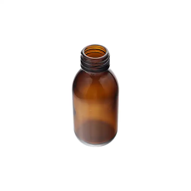 Wholesale 100ml (3.4oz) Amber Pharmaceutical Containers Glass Syrup Bottles